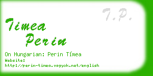 timea perin business card