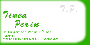 timea perin business card